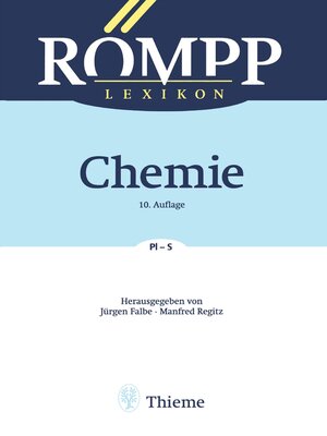cover image of RÖMPP Lexikon Chemie, 10. Auflage, 1996-1999